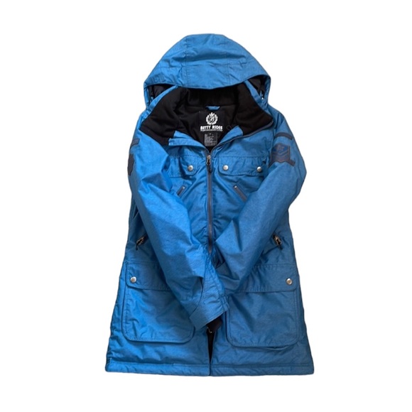 Betty Rides blue Snowboarding Jacket - Picture 6 of 14